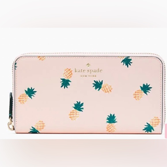 NWT Kate Spade Marlee Pineapple Continental Wallet - Picture 1 of 6
